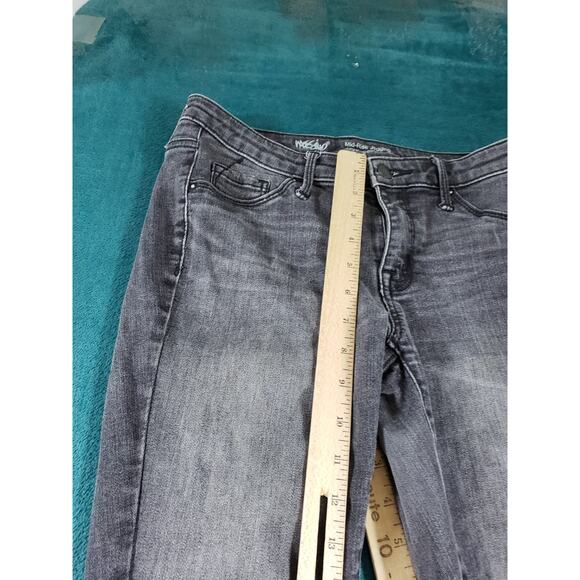 Mossimo Jeans Size 4 Womens Black Stretch Denim Ladies Pants Mid Rise Jegging - Picture 6 of 11
